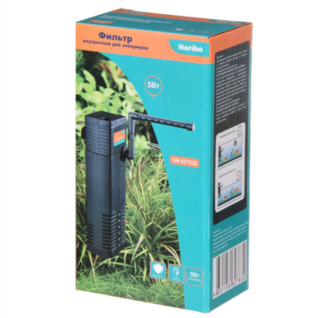 Фильтр внутренний Naribo F-320 5Вт, 450л/ч, h.max 0,7м, для аквариума 20-50л