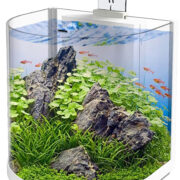 Аквариум дуговой Atman BGT-25 белый, 10 литров