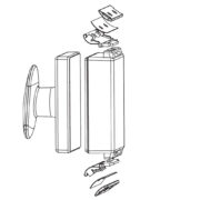 Скребок магнитный плавающий Atman GC-12 с комплектом лезвий для стекол до12 мм
