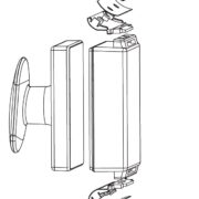 Скребок магнитный плавающий Atman GC-19 с комплектом лезвий для стекол до 19 мм