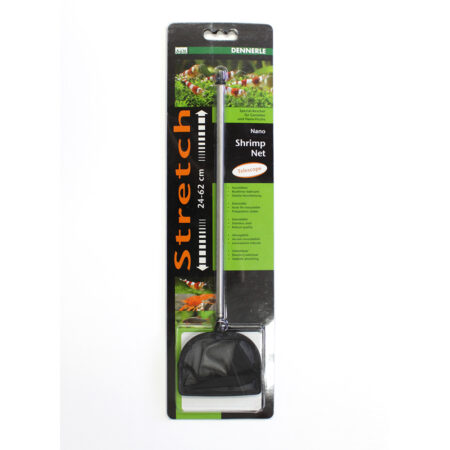 Сачок Dennerle Nano Shrimp Net L телескопический черный 75х60 мм