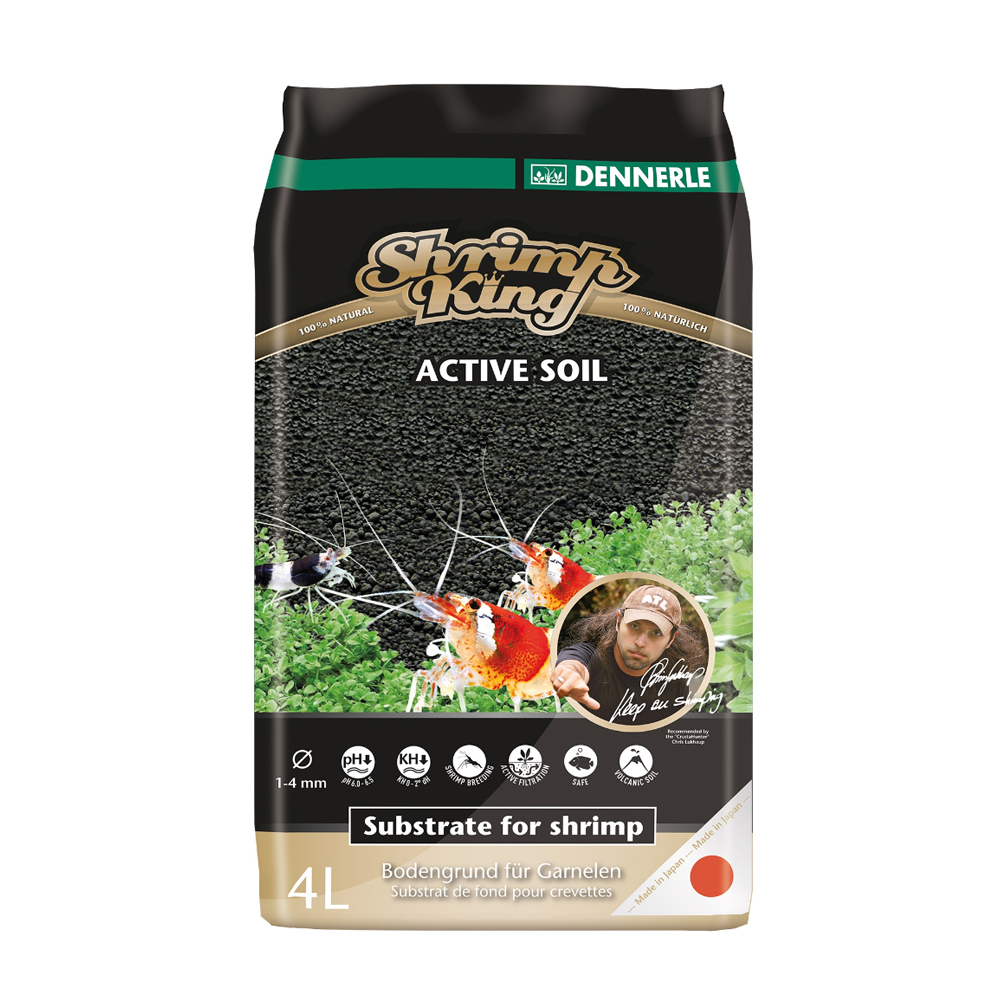 Грунт питательный Dennerle Shrimp King Active Soil, 4л