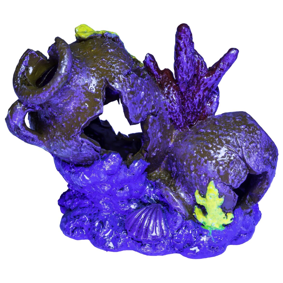 Декорация с GLO-эффектом GLOFISH Разбитая ваза