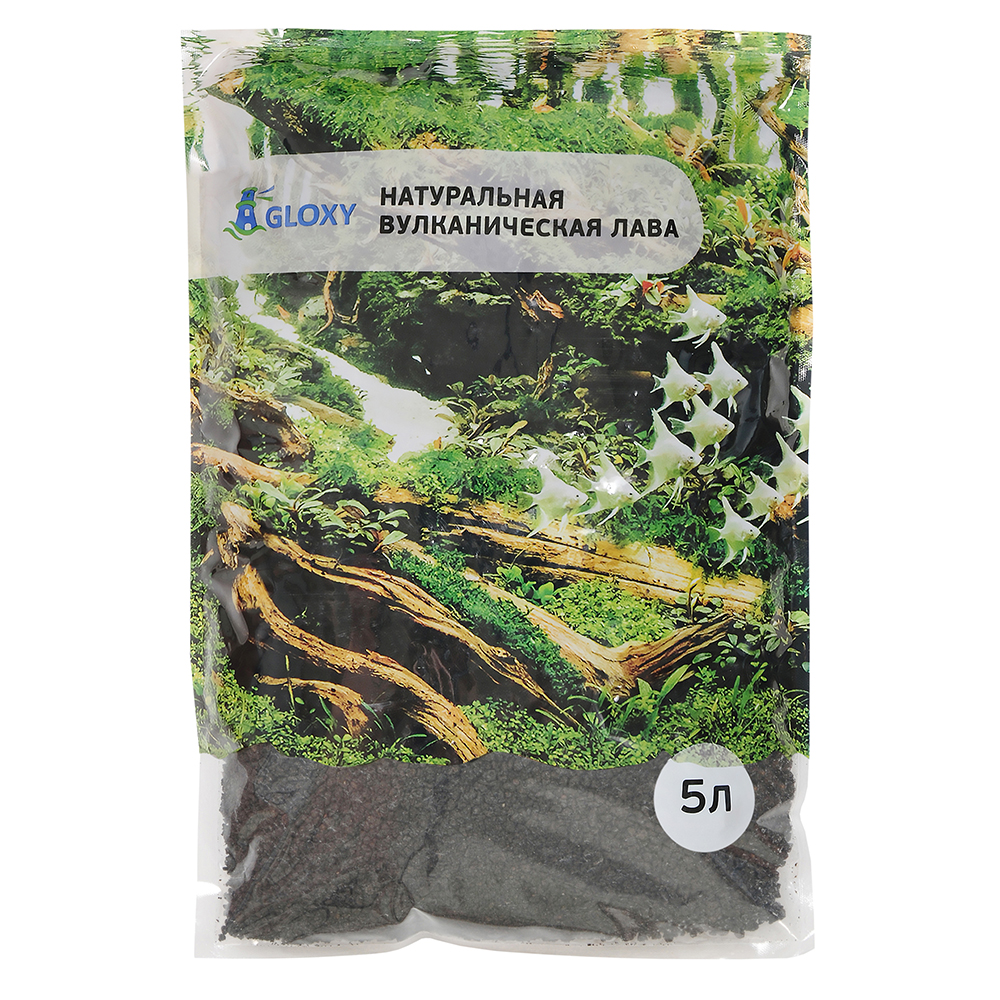 Лава GLOXY черная 3-5 мм 5 литров