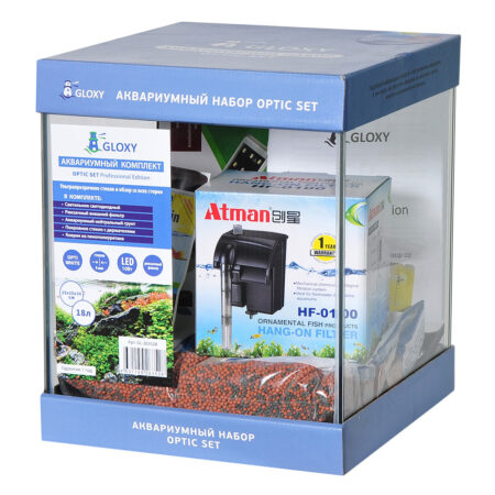Аквариум GLOXY Optic Set Professional Edition 18 литров с оборудованием
