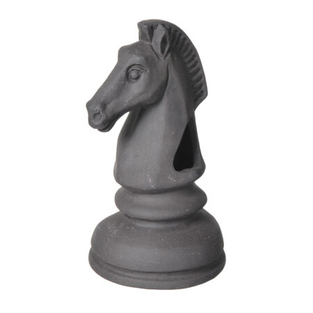 Декорация GLOXY Шахматная фигура Конь черный 7х7х14см