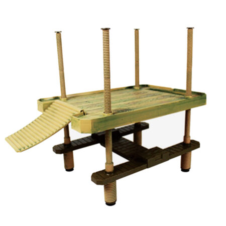 Остров для черепах Причал большой 40,5х28х41см