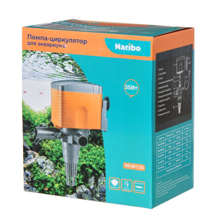 Помпа-циркулятор Naribo 35Вт, 2500л/ч, h.max 1,8м