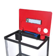 Аквариум PRIME, 33л, красно-черный, с LED светильником, фильтром и кормушкой