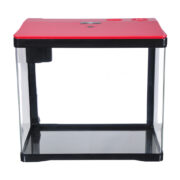 Аквариум PRIME, 33л, красно-черный, с LED светильником, фильтром и кормушкой