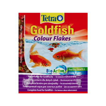 Корм для рыб Tetra Goldfish Colour Flakes хлопья 12г (пакетик)