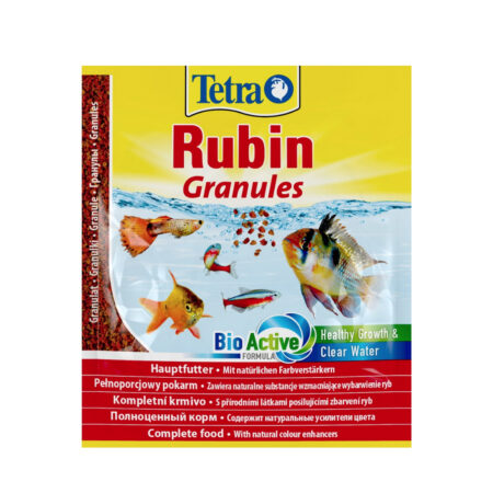 Корм для рыб TetraRubin Granules гранулы для окраса 15гр (пакетик)