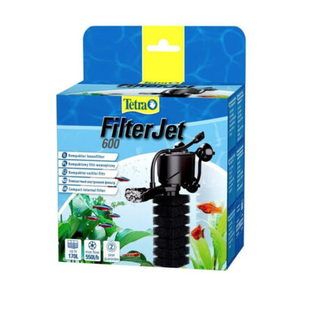Фильтр внутренний Tetra FilterJet 600 компактный для аквариумов 120-170л, 550л/ч, 6Вт