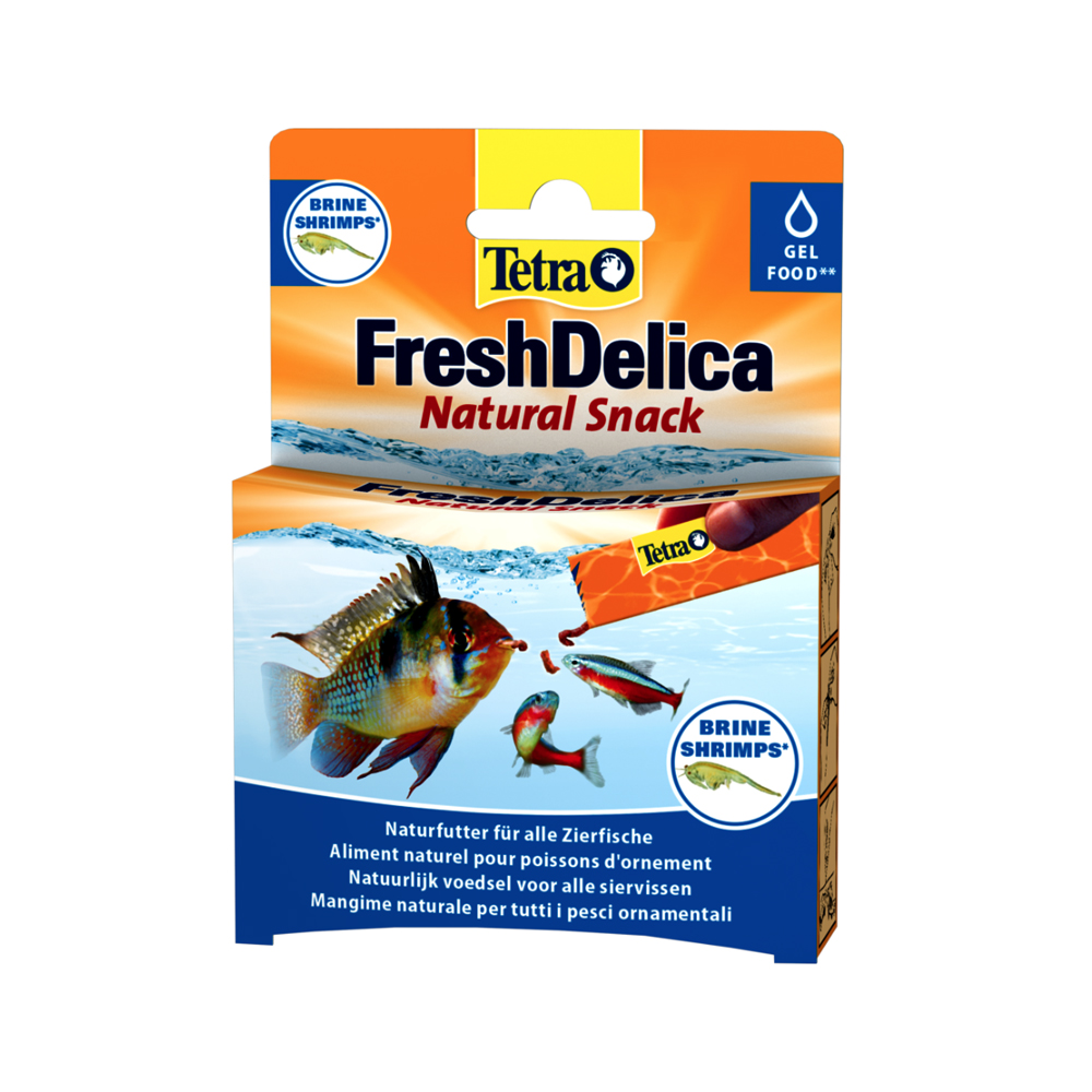 Корм для рыб Tetra FreshDelica Brine Shrimps 48г желе сушеной креветки