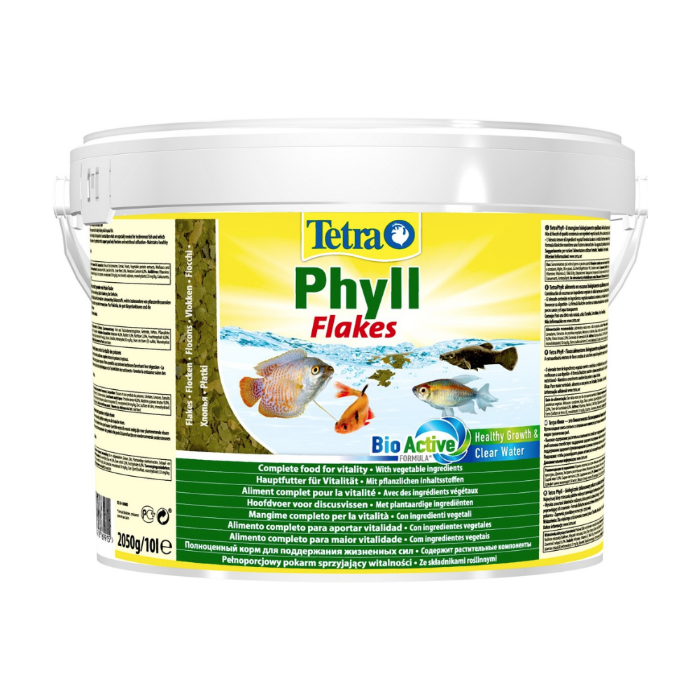 Корм для рыб TetraPhyll xлопья растительные 10л