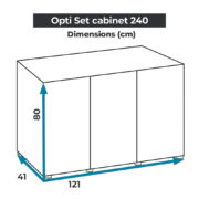 Тумба для аквариума AQUAEL OPTI SET 240 черная