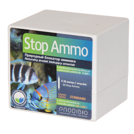 Кондиционер для нейтрализации аммиака в морской и пресной воде Prodibio STOP AMMO 30 ампул