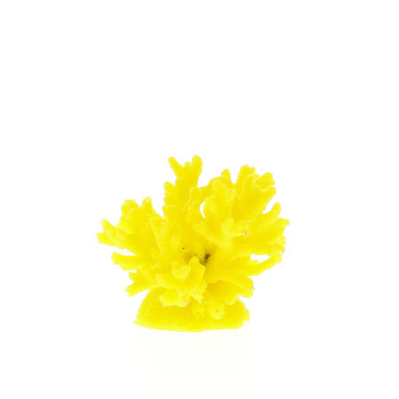 Коралл пластиковый (мягкий) желтый 8x8x6.5см