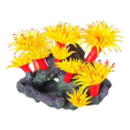 Коралл силиконовый желтый 20х12х14см