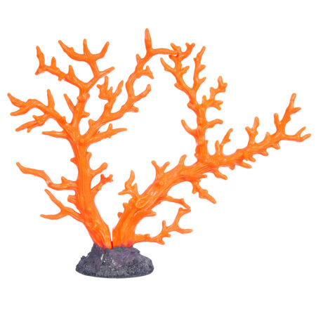 Коралл пластиковый (мягкий) оранжевый 34х7х26см